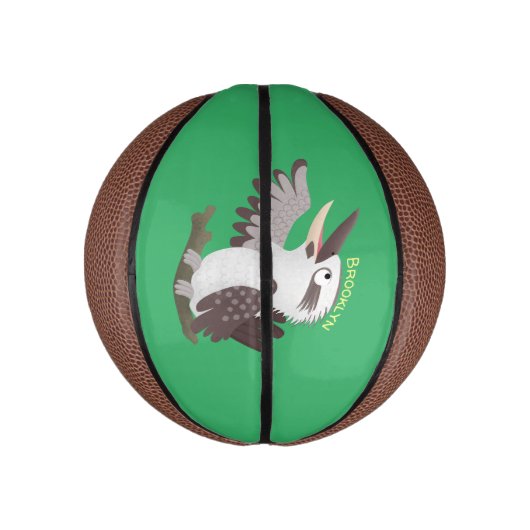Cute grappige cartoon kookaburra basketbal (Verticaal)