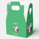 Cute grappige cartoon kookaburra bedankdoosjes (Geopend)