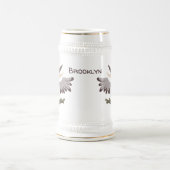 Cute grappige cartoon kookaburra bierpul (Center)