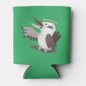 Cute grappige cartoon kookaburra blikjeskoeler (Voorkant)