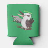 Cute grappige cartoon kookaburra blikjeskoeler (Achterkant)