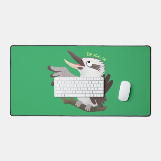 Cute grappige cartoon kookaburra bureaumat (Keyboard & Muis)