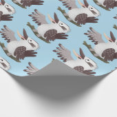 Cute grappige cartoon kookaburra cadeaupapier (Hoek)