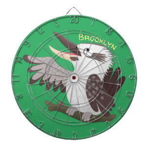 Cute grappige cartoon kookaburra dartbord