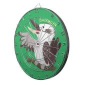 Cute grappige cartoon kookaburra dartbord (Voorkant Rechts)