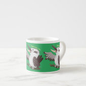 Cute grappige cartoon kookaburra espresso kop (Voorkant rechts)