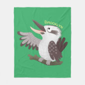 Cute grappige cartoon kookaburra fleece deken (Voorkant)