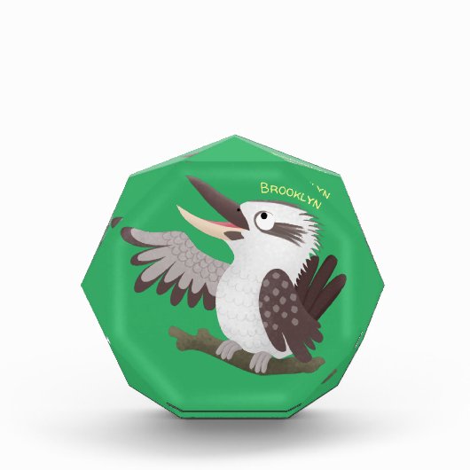 Cute grappige cartoon kookaburra fotoblokken (Voorkant)