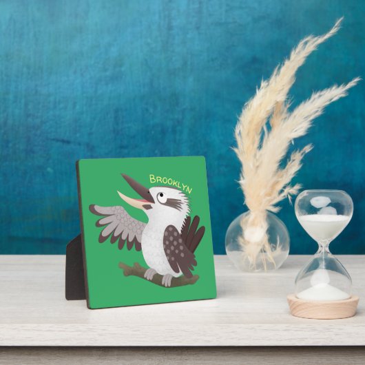 Cute grappige cartoon kookaburra fotoplaat (Insitu)