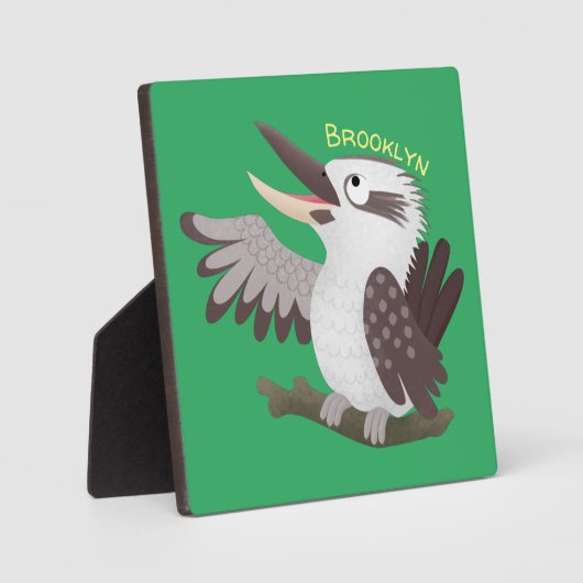Cute grappige cartoon kookaburra fotoplaat (Voorkant)