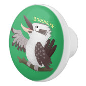 Cute grappige cartoon kookaburra keramische knop (Rechts)