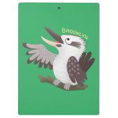 Cute grappige cartoon kookaburra klembord (Achterkant)