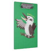 Cute grappige cartoon kookaburra klembord (Rechts)