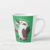 Cute grappige cartoon kookaburra latte mok (Rechts)