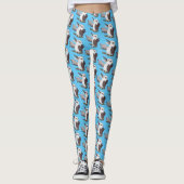 Cute grappige cartoon kookaburra leggings (Voorkant)