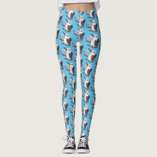 Cute grappige cartoon kookaburra leggings