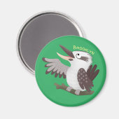 Cute grappige cartoon kookaburra magneet (Voorkant / Achterkant)