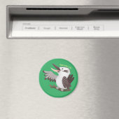 Cute grappige cartoon kookaburra magneet (Insitu (Vaatwasser))