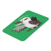 Cute grappige cartoon kookaburra magneet (Linkerzijde)