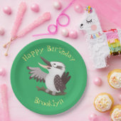 Cute grappige cartoon kookaburra papieren bordje (Feest)