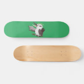 Cute grappige cartoon kookaburra persoonlijk skateboard (Horizontaal)