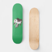 Cute grappige cartoon kookaburra persoonlijk skateboard (Voorkant)