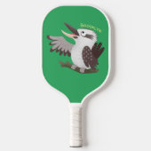 Cute grappige cartoon kookaburra pickleball paddle (Voorkant)