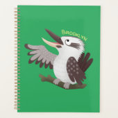 Cute grappige cartoon kookaburra planner (Voorkant)