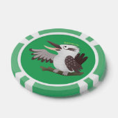 Cute grappige cartoon kookaburra poker chips (Enkel)