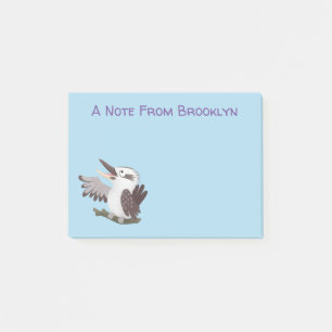 Cute grappige cartoon kookaburra post-it® notes