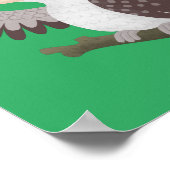 Cute grappige cartoon kookaburra poster (Hoek)