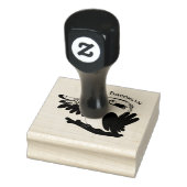 Cute grappige cartoon kookaburra rubberstempel (Stempel)