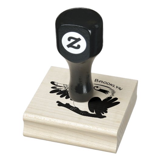 Cute grappige cartoon kookaburra rubberstempel (Stempel)