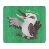 Cute grappige cartoon kookaburra snijplank (Voorkant)