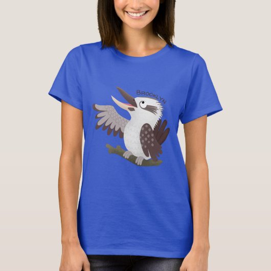 Cute grappige cartoon kookaburra t-shirt (Voorkant)