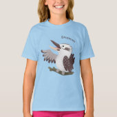Cute grappige cartoon kookaburra t-shirt (Voorkant)
