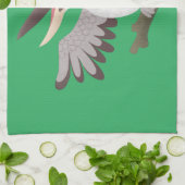 Cute grappige cartoon kookaburra theedoek (Gevouwen)