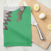 Cute grappige cartoon kookaburra theedoek (Quarter Fold)