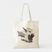 Cute grappige cartoon kookaburra tote bag (Achterkant)