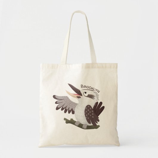 Cute grappige cartoon kookaburra tote bag (Voorkant)