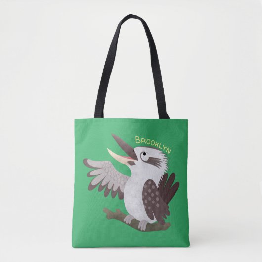 Cute grappige cartoon kookaburra tote bag (Voorkant)