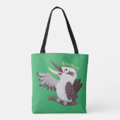 Cute grappige cartoon kookaburra tote bag (Achterkant)