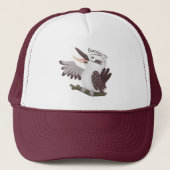 Cute grappige cartoon kookaburra trucker pet (Voorkant)