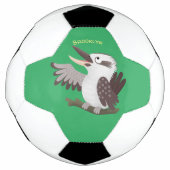 Cute grappige cartoon kookaburra voetbal (Voorkant)