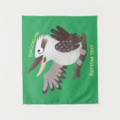 Cute grappige cartoon kookaburra wandkleed (Voorkant)