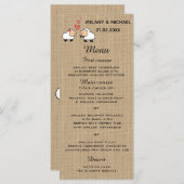 Cute grappige cartoon schaap uit de liefde voor he menu (Voorkant / Achterkant)