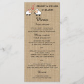 Cute grappige cartoon schaap uit de liefde voor he menu (Voorkant)