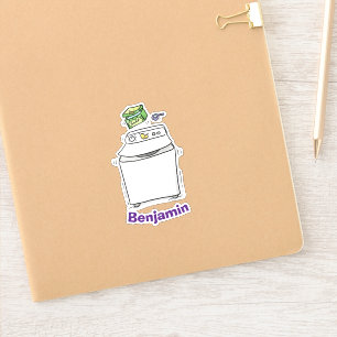 Cute grappige cartoon sticker