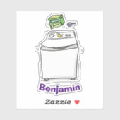 Cute grappige cartoon sticker (Vel)