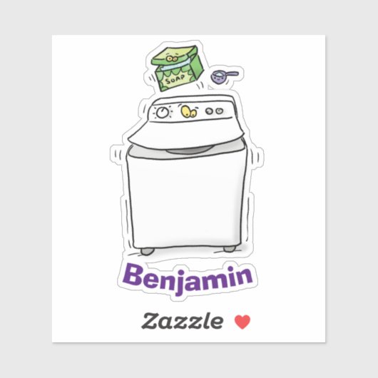 Cute grappige cartoon sticker (Vel)